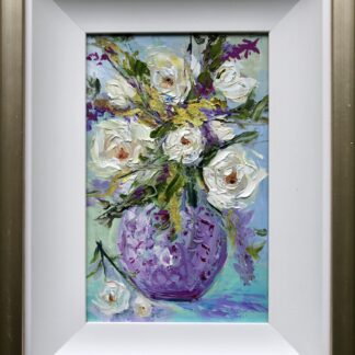 An original still-life painting of white roses in a vase. Check out our large selection of An original still-life painting of white roses in a vase. Check out our large selection of still life paintings for sale life paintings for sale